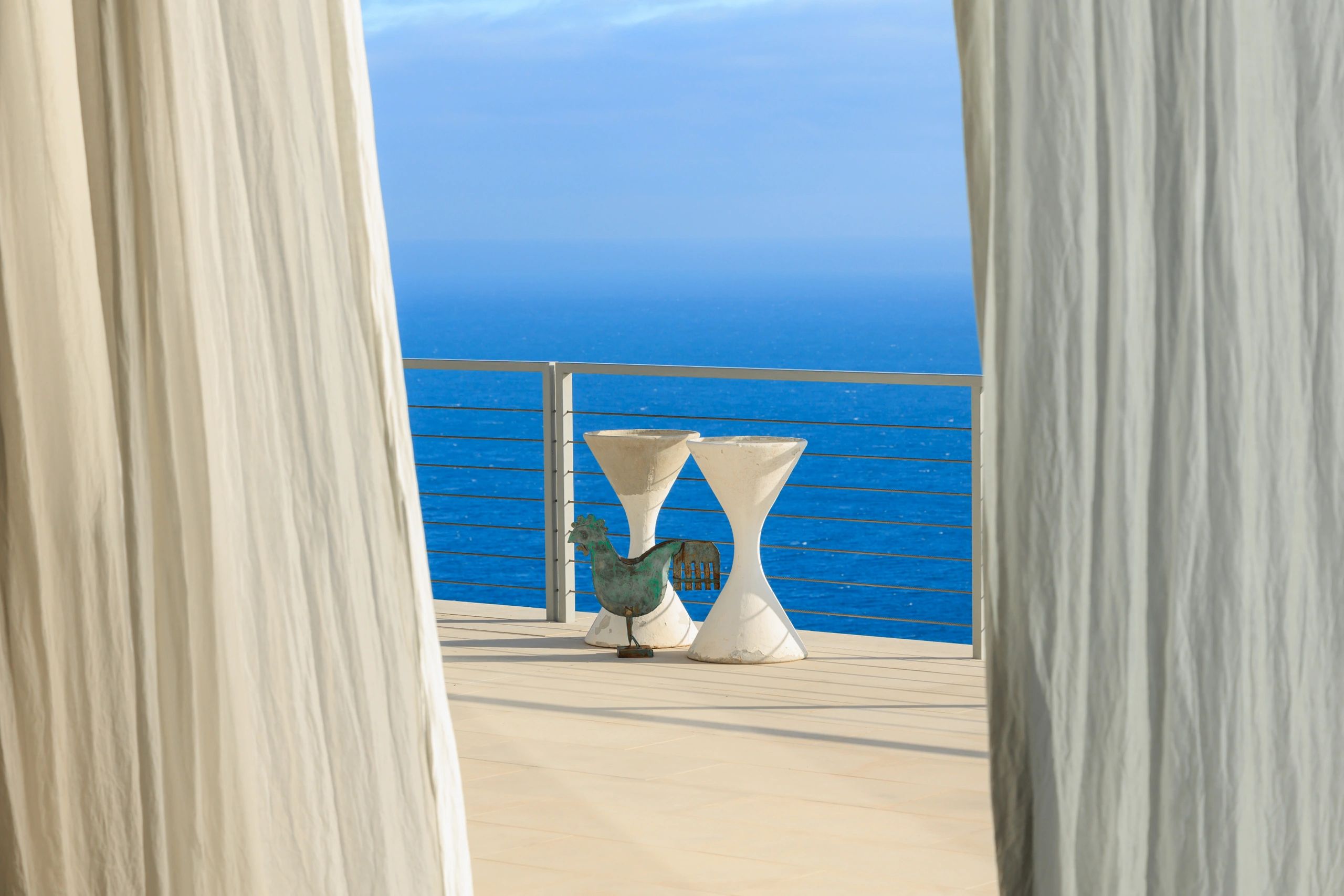 elegant wave curtains in home interior