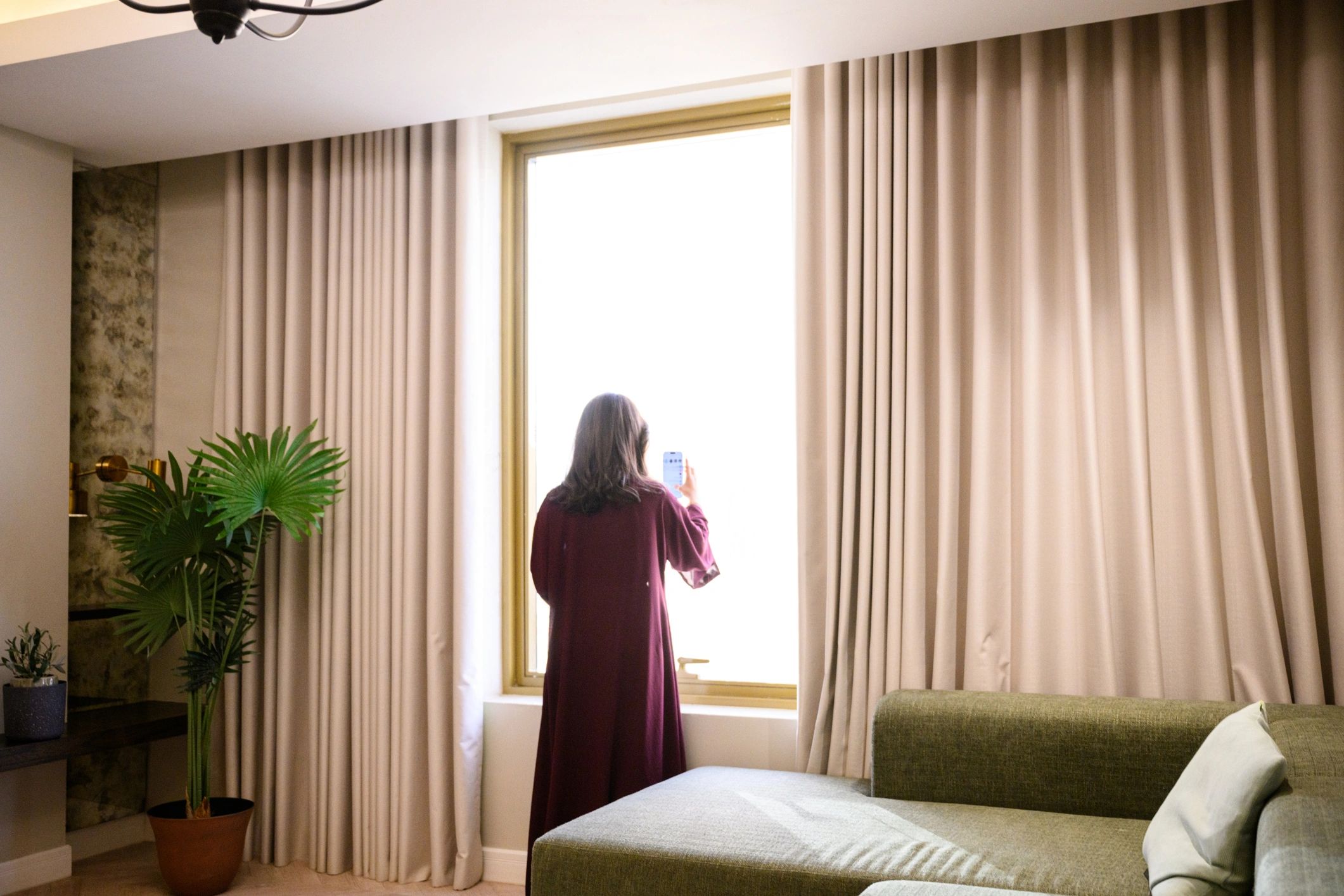 modern living room curtains Riyadh