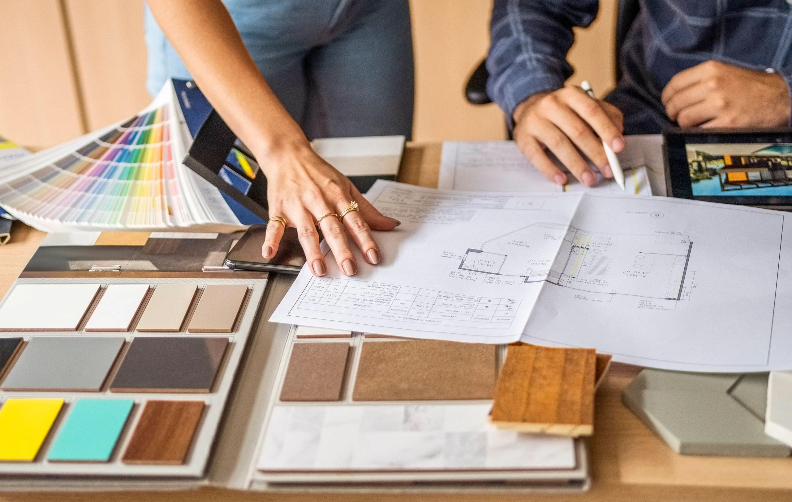 Interior design consultation at home