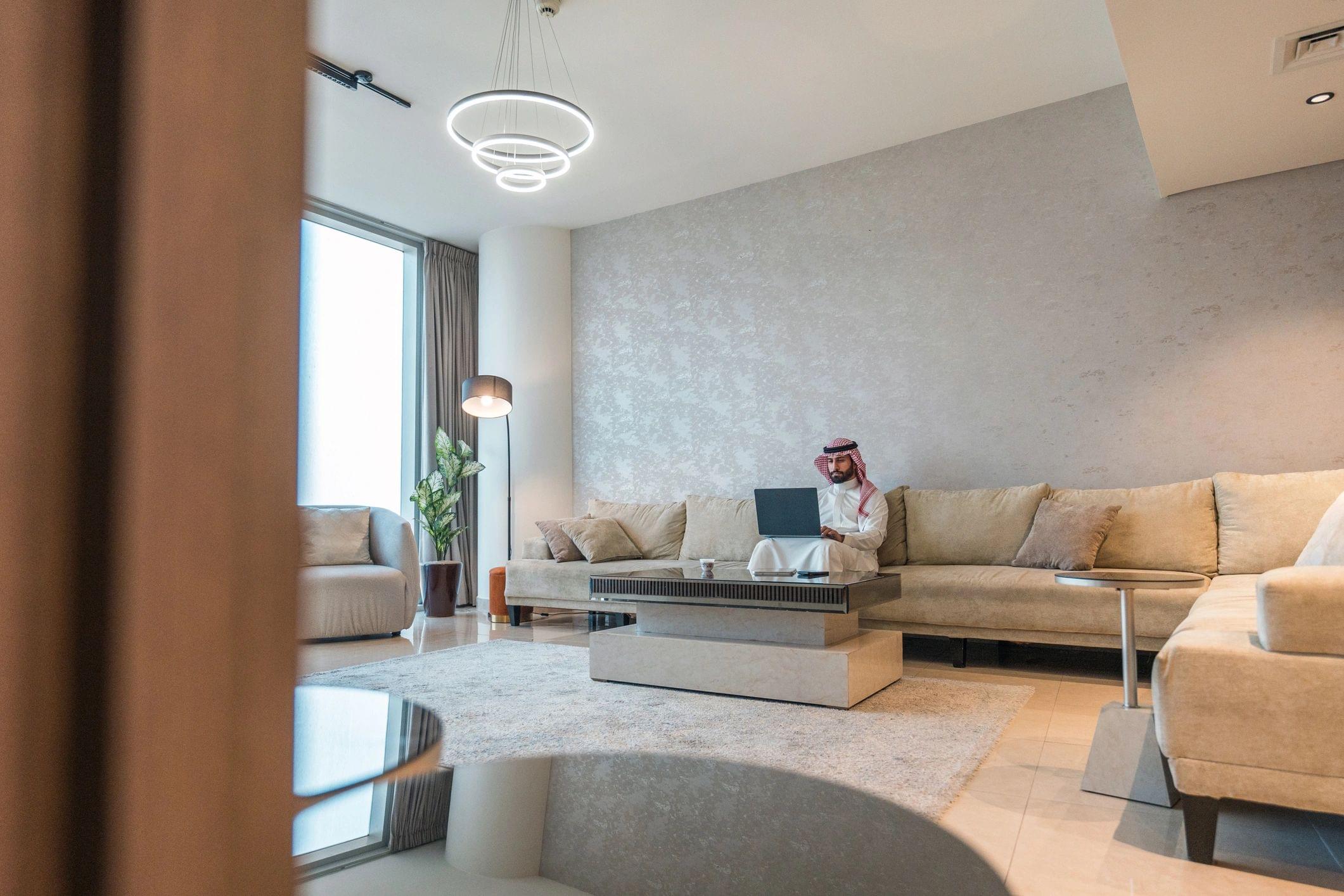 Custom-made furniture in a contemporary setting